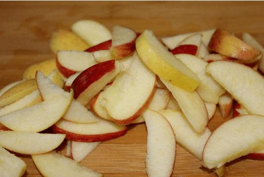 Use manzanas para reducir las calorías